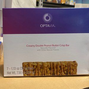 OPTAVIA Creamy Double Peanut Butter Crisp Bar (7 bars) new in box